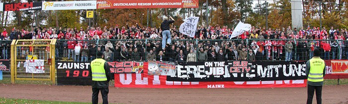 12. Spieltag: SC Paderborn 07 - 1.FSV Mainz 05